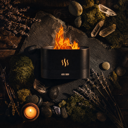 Flame Aroma Diffuser with RGB Lighting