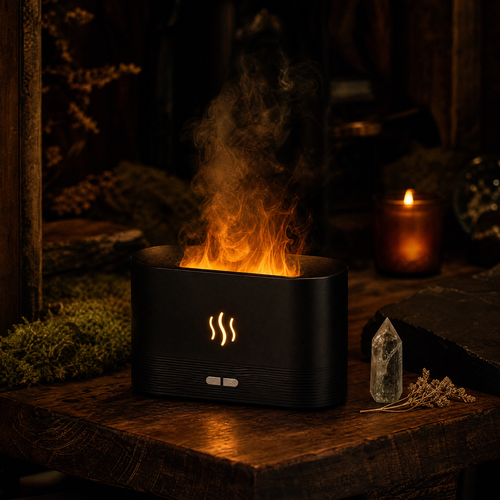 Flame Aroma Diffuser with RGB Lighting