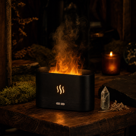 Flame Aroma Diffuser with RGB Lighting