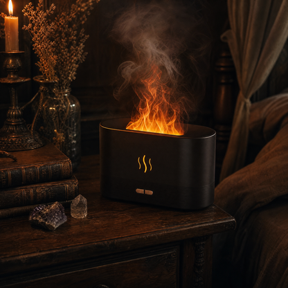 Flame Aroma Diffuser with RGB Lighting
