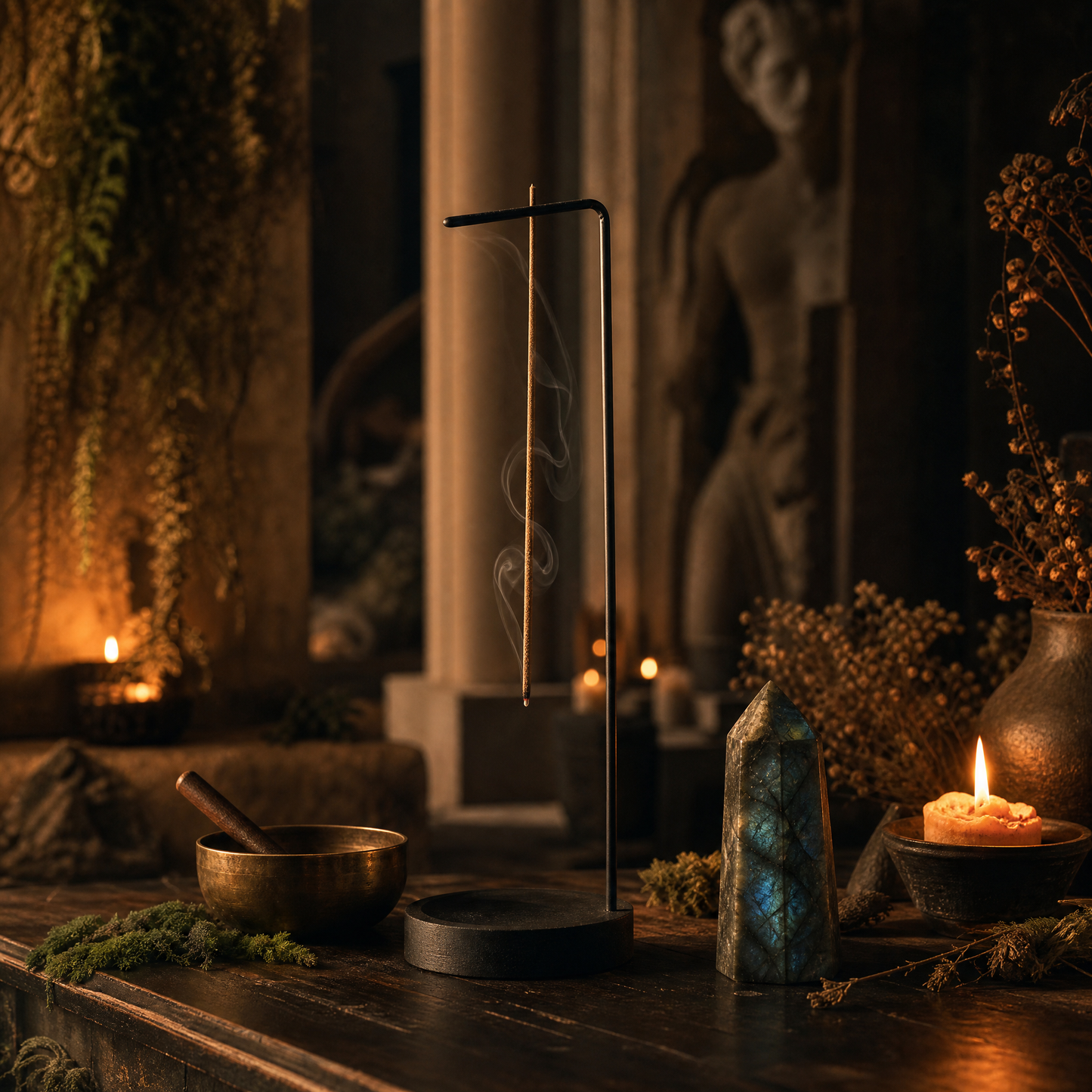 Upside-Down Incense Stick Burner