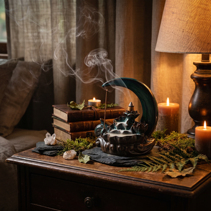 Moon Incense Burner Waterfall (Backflow)